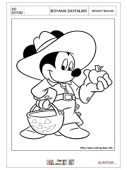 Mickey Mouse boyama sayfaları